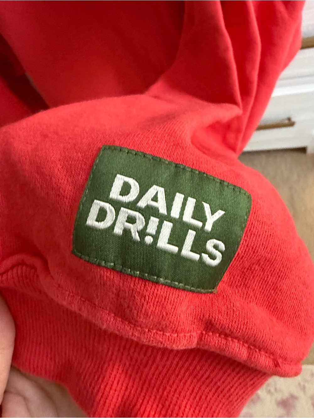 DAILY DRILLS Red Crewneck Sweatshirt - Picture 2 of 3